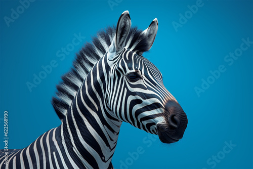 zebra close up generative ai