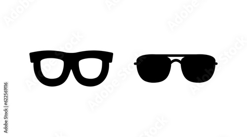 Glasses icon vector. eye glasses icon. sunglasses