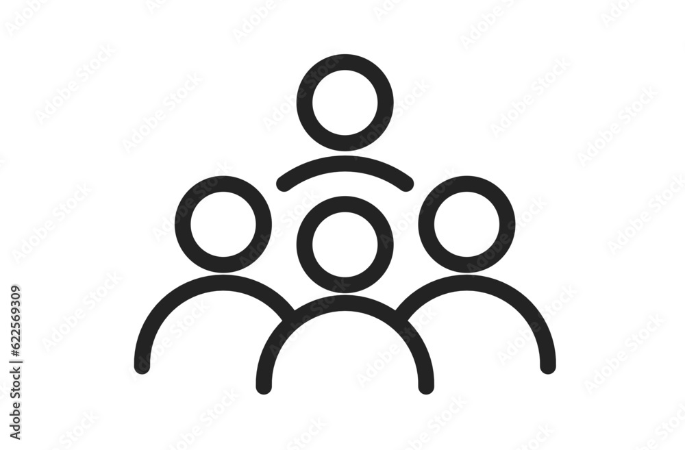 team icon, group of people icon team icon, group of people icon
