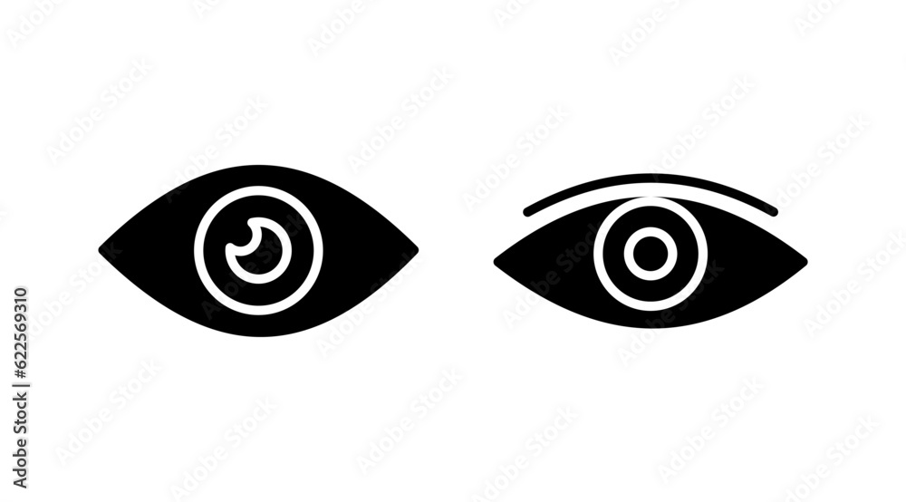 Eye icon. Look and Vision icon. Eye vector icon Eye icon. Look and Vision icon. Eye vector icon