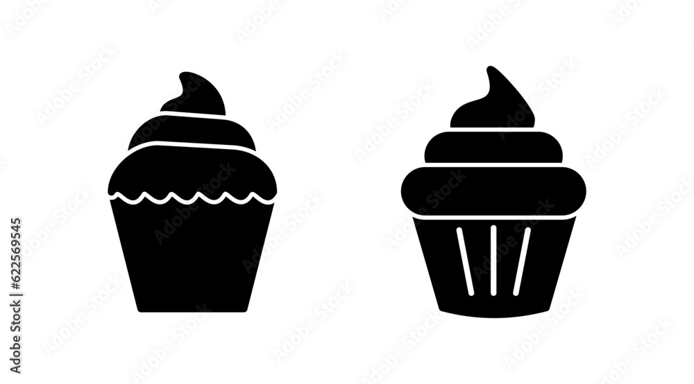 Cup cake icon vector. cake icon. bakery. muffin Cup cake icon vector. cake icon. bakery. muffin