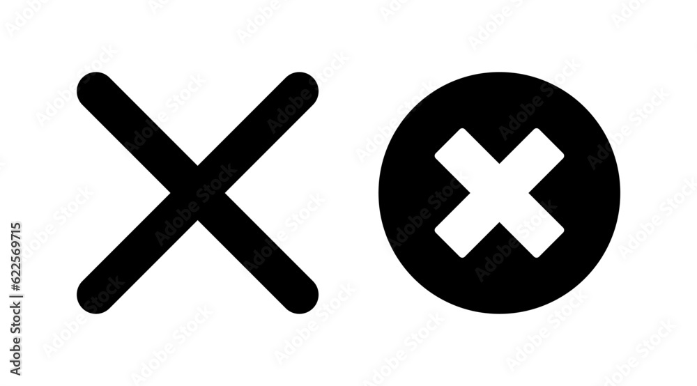 Obraz premium Close vector icon. Delete icon. remove, cancel, exit symbol.