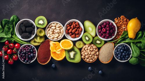 Health food for fitness concept photo
