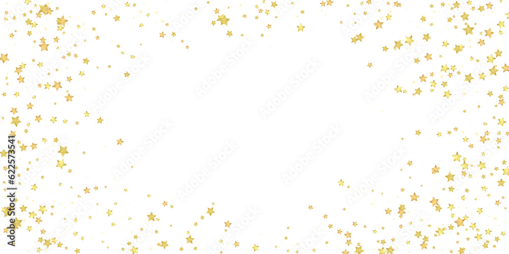 Magic stars vector overlay.  Gold stars scattered