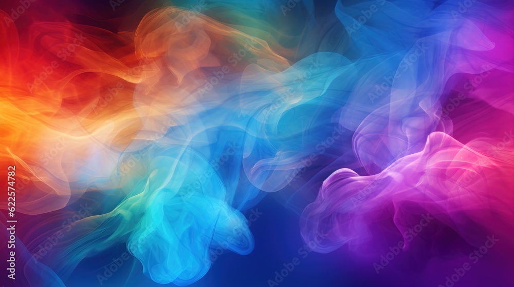 Fototapeta premium smoke colorful background wave
