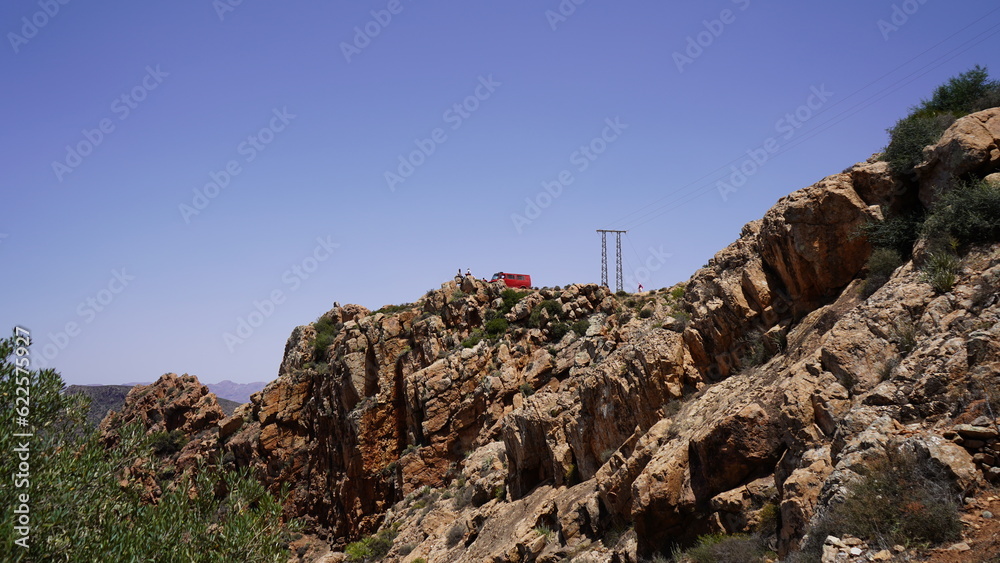 Fototapeta premium The beautiful mountain peak of Adad Medni in Morocco 1470m