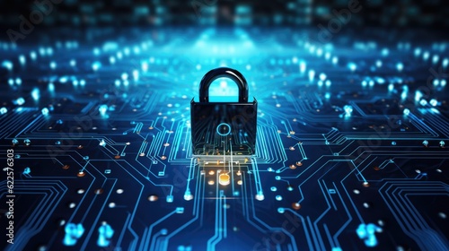 data security concept digital background, digital data security