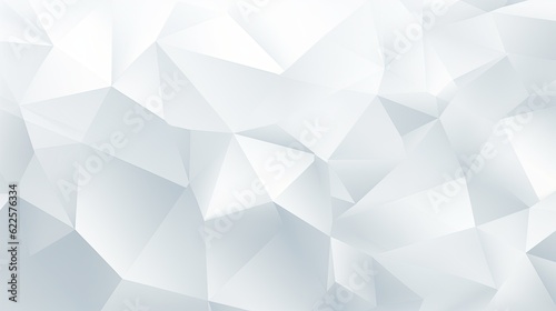 polygon white abstract background, origami shapes background