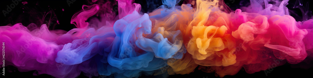 Colorful smoke background,created with generative ai tecnology.