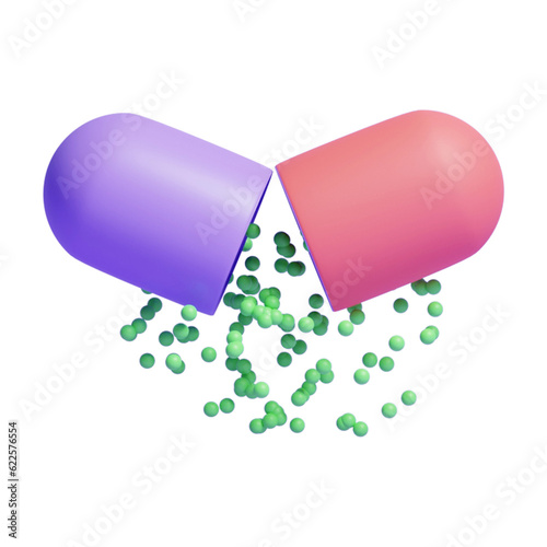 floating medical pills icon