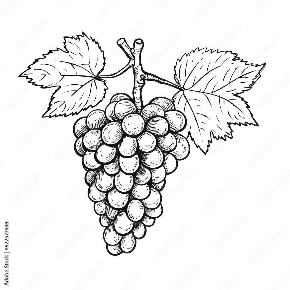 Fototapeta premium fruit grape ai generated