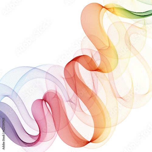 Colorful wave. Wave vector pattern. Design element. Eps 10 © Maksym
