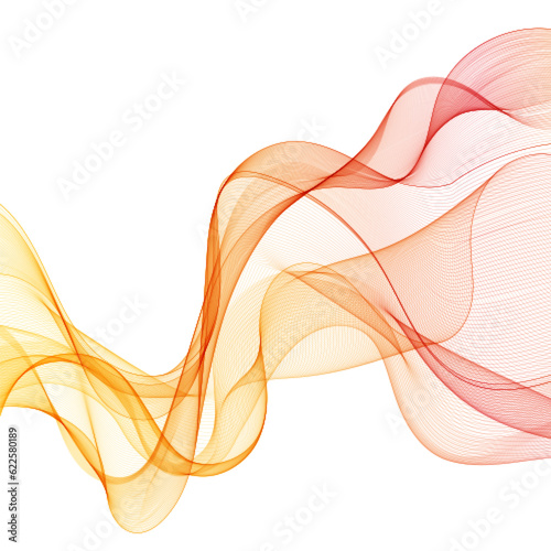 Abstract orange wave. Vector background. Presentation template. Eps 10 © Maksym