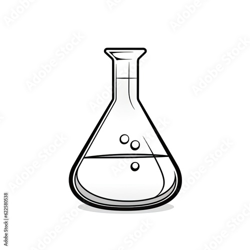 laboratory Erlenmeyer flask ai generated photo