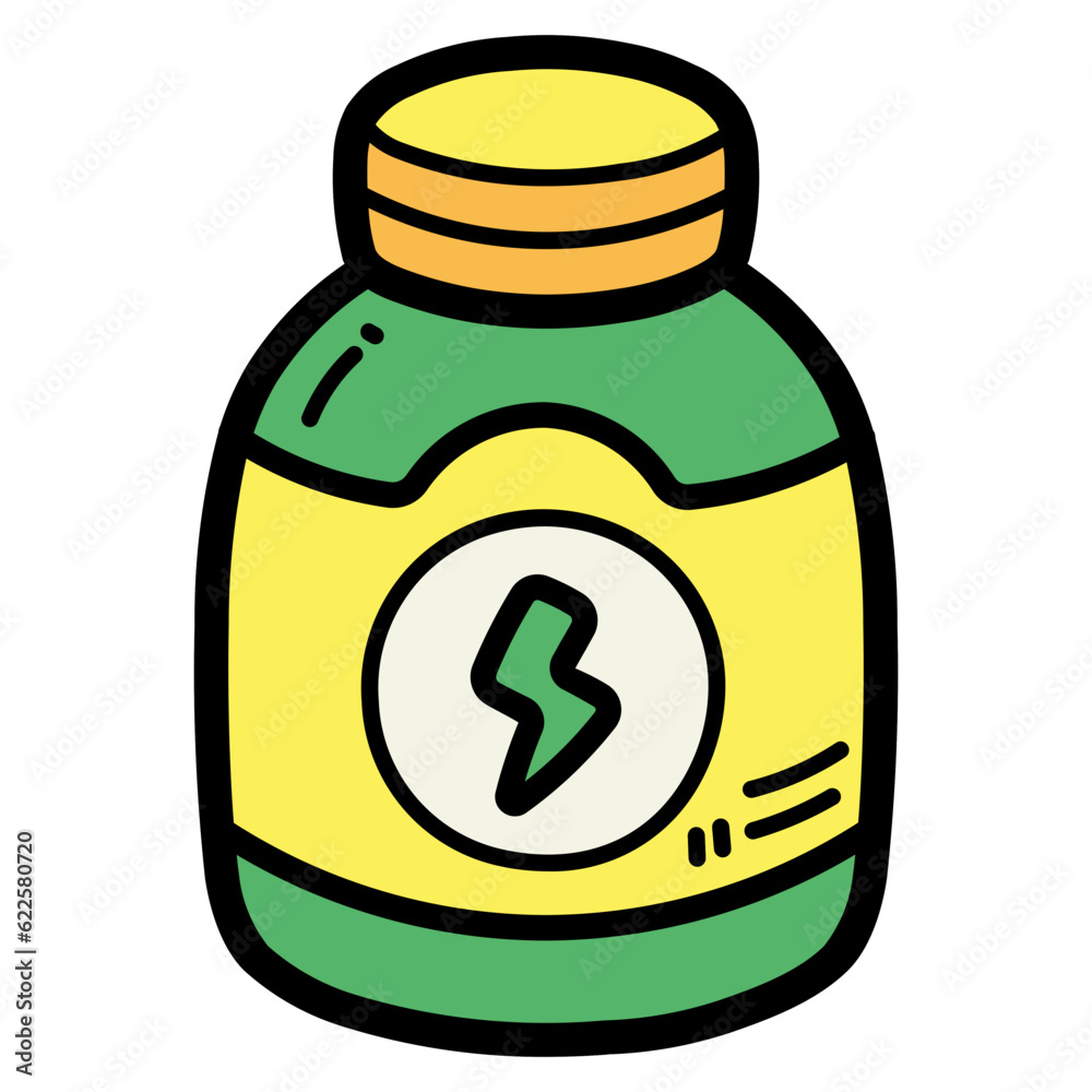 protein powder filled outline icon style protein powder filled outline icon style