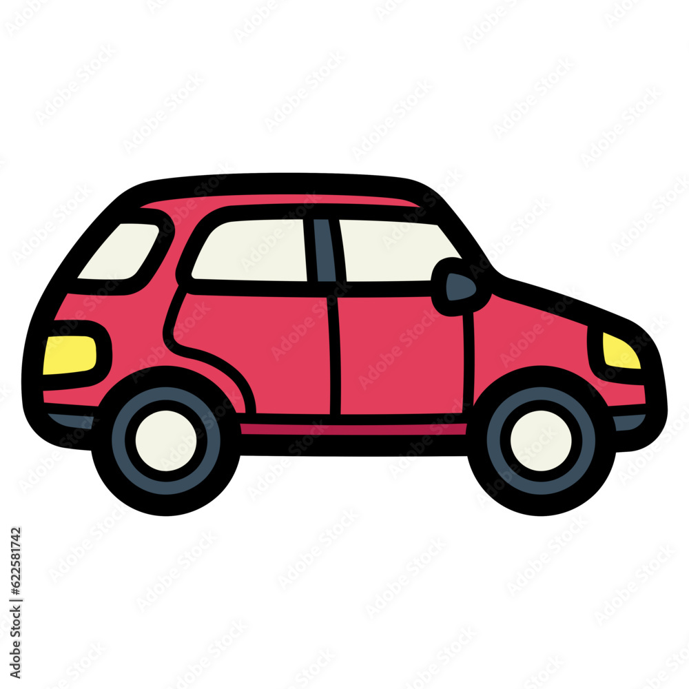 car filled outline icon style car filled outline icon style