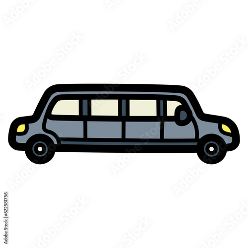 limousine filled outline icon style