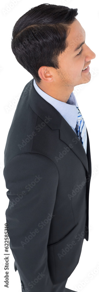 Digital png photo of happy asian businessman on transparent background Digital png photo of happy asian businessman on transparent background