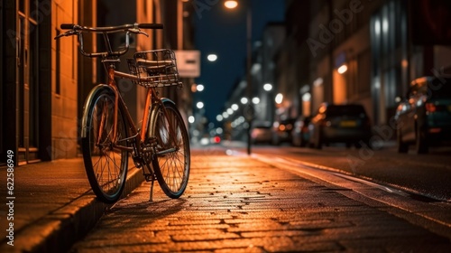 Exploring the Charm of European Streets: Vintage Bicycle Rides through Amsterdam, Italy, and Netherlands, generative AIAI Generated © Photo trailler 1