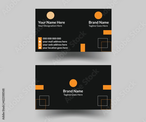 Update black business card design  photo