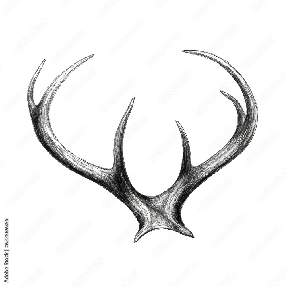head deer horn ai generated head deer horn ai generated