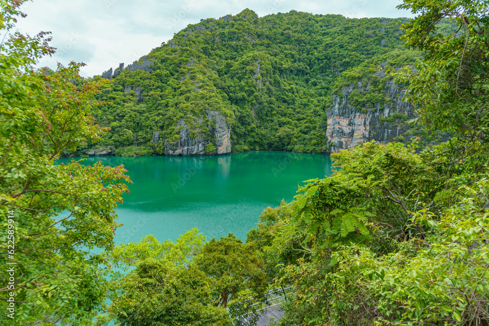 The Emerald Lake from Ang Thong National Marine Park, Thailand