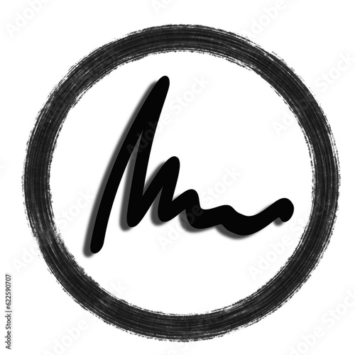 Logo simple in a circle