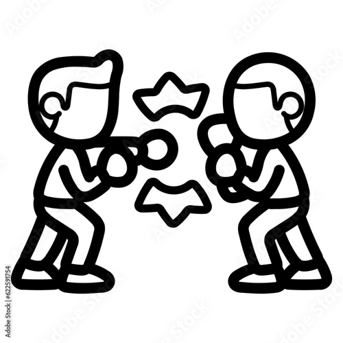 fight line icon style