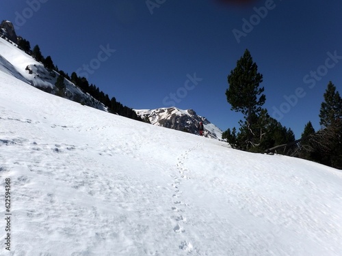 Single day winter hike through some mountains in the Eastern Pyrenees. On the Cadi massif and comabona peak.