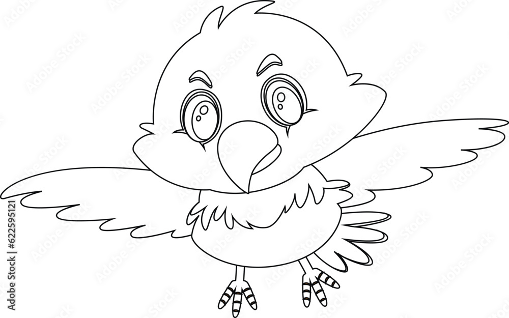 Fototapeta premium Bird Animal Character Vector Graphic