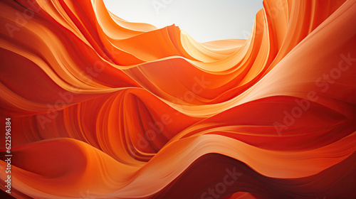 Beautiful futuristic banner with dark orange, maroon and orange color.