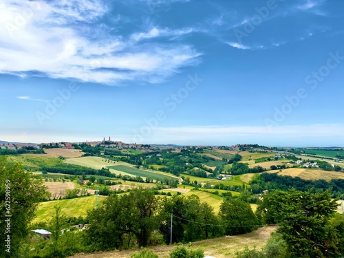 Panorama and landscape from Mondavio  Italy