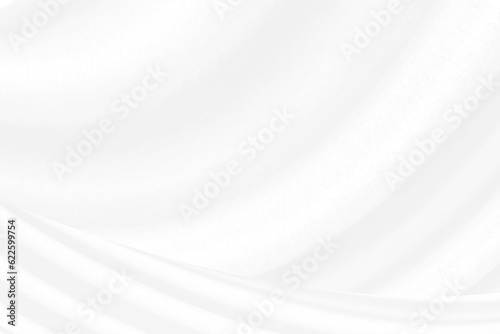 Abstract white and gray gradient color curve background, White cloth background abstract with soft waves.