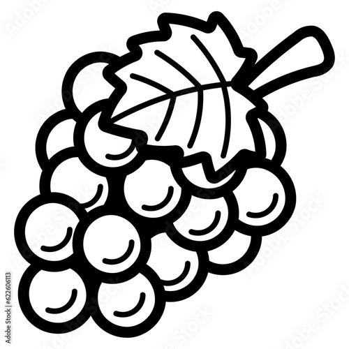grape line icon style