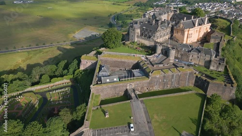 Aerial drone video of Stirling Castle photo