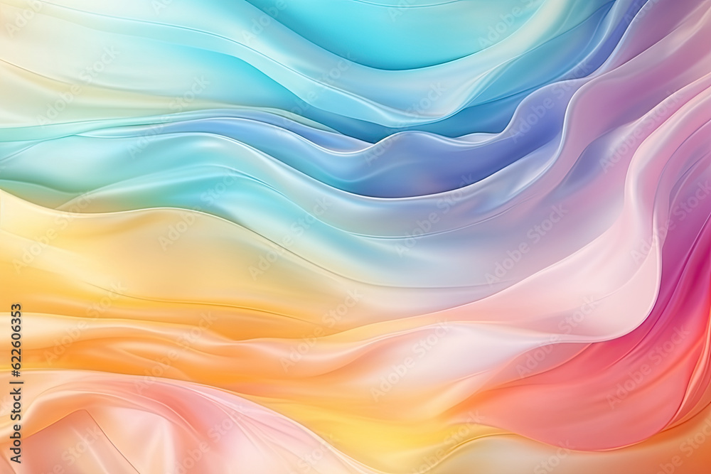 wave abstract with pastel color background