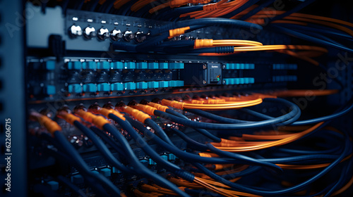 server room, cables, troubleshooting, IT, network, technology, data center, computer, servers, racks, infrastructure, connectivity, equipment, technician, problem-solving, network cables, patch panel,