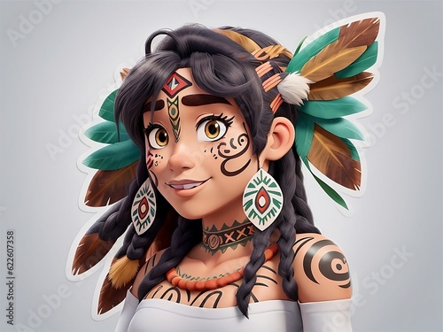 amazonian indigenous warrior wholesome woman