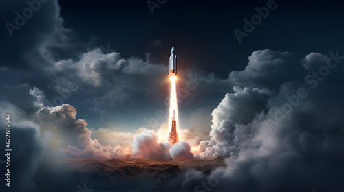 Rocket, Night, Launch, Liftoff, Space exploration, Night launch, Spacecraft, Night sky, Nighttime rocket, Night launch, Space travel, Cosmic, Space mission, Science fiction, Outer space, Spaceflight, 