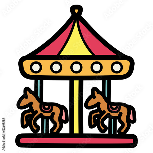 carousel filled outline icon style