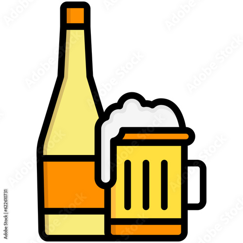 beer icon, are often used in design, websites, or applications, banner, flyer to convey specific concepts related to autumn seasons.