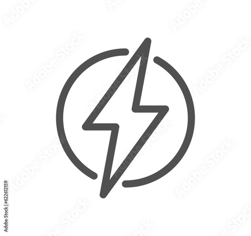 Car charging station related icon outline and linear vector.