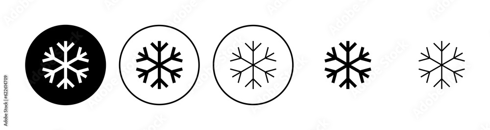 Snow icon set. snowflake icon vector Snow icon set. snowflake icon vector