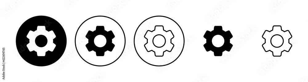 setting Icon set. Cog settings Icon Symbol setting Icon set. Cog settings Icon Symbol