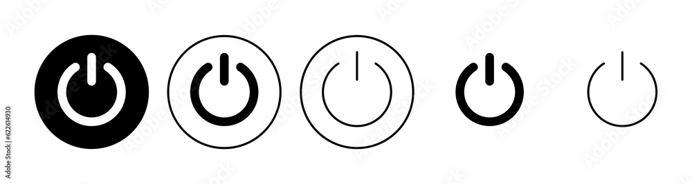Power icon set. Power Switch Icon. Electric power Power icon set. Power Switch Icon. Electric power