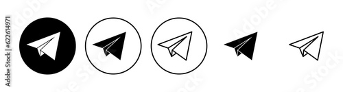 Plane icon set. Airplane icon vector. Flight transport symbol. Travel illustration. Holiday symbol