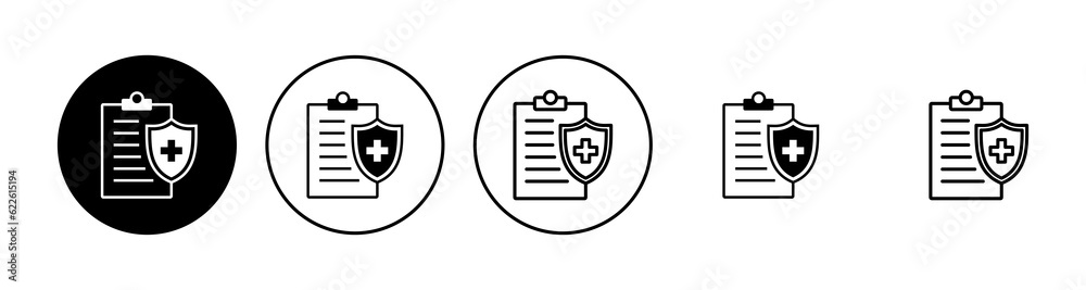 Medical insurance icon set. health insurance icon Medical insurance icon set. health insurance icon
