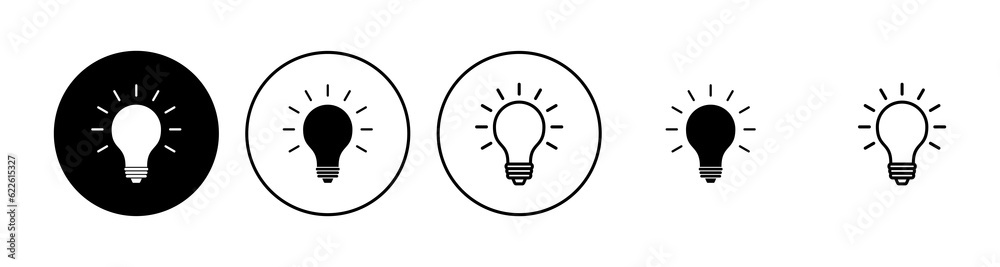 Lamp icon set. Light bulb icon vector. idea symbol. Lamp icon set. Light bulb icon vector. idea symbol.