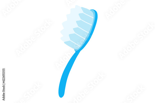 Toothbrush. Teeth brush. Cartoon tooth brush oral hygiene. Stock vector illustration isolated on a white background.