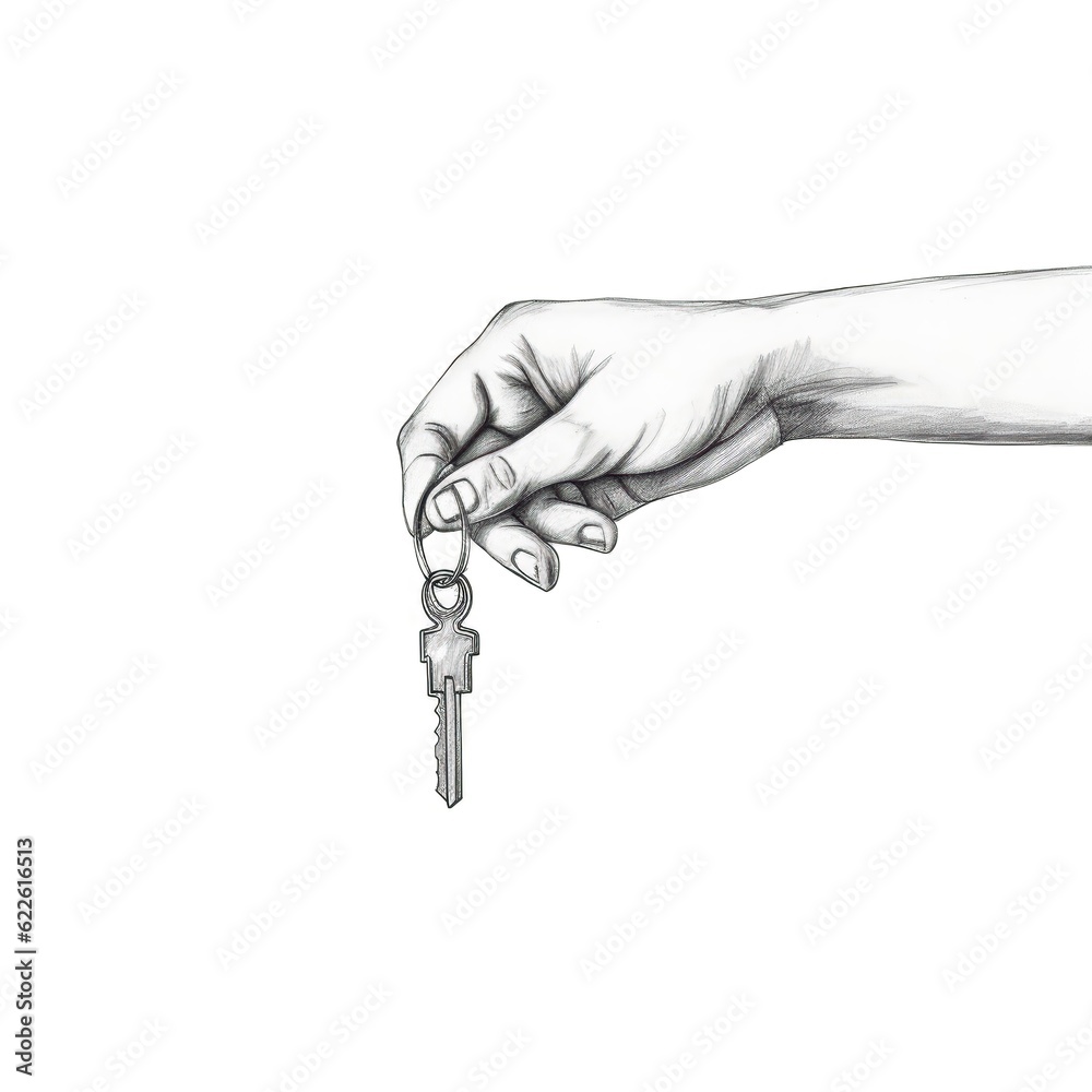 hold hands holding a key ai generated Stock Illustration Adobe Stock